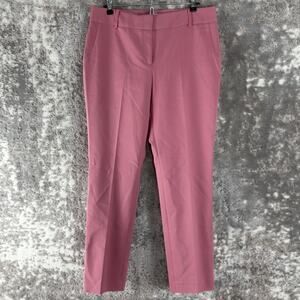NEW Chaus New York Size 8 Stretch Straight Leg Minimalist Pants Pink Casual NWT